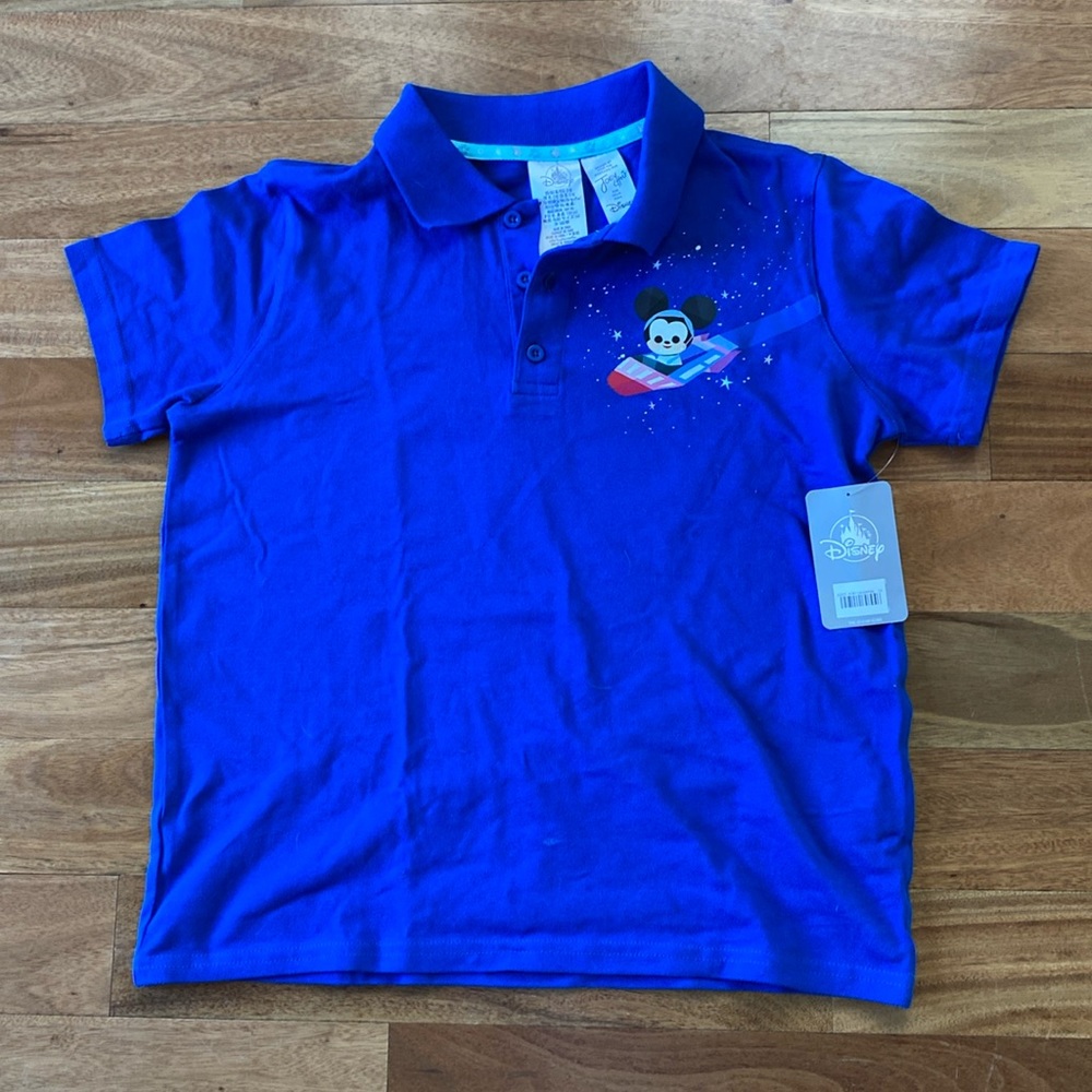 NWT Boys Disney Space Mountain Polo Sz XL (14)